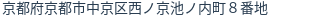 住所(登記所在地)