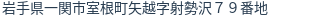 住所（登記所在地）