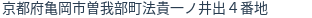 住所（登記所在地）