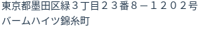 住所(登記所在地)