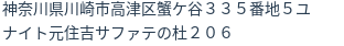 住所（登記所在地）