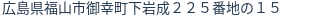 住所(登記所在地)
