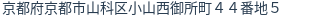 住所（登記所在地）