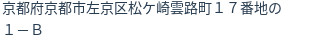 住所（登記所在地）