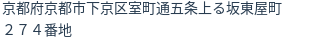 住所(登記所在地)