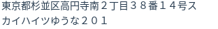 住所(登記所在地)