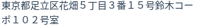 住所（登記所在地）