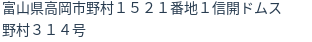 住所(登記所在地)