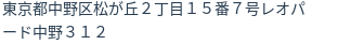 住所(登記所在地)