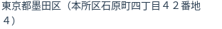 住所（登記所在地）