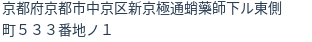 住所(登記所在地)