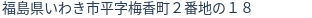 住所（登記所在地）