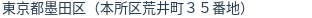 住所（登記所在地）