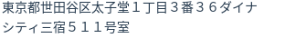 住所（登記所在地）