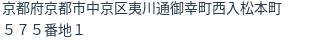 住所(登記所在地)