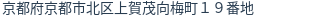 住所（登記所在地）