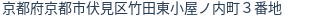 住所(登記所在地)