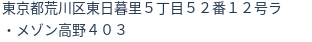 住所（登記所在地）