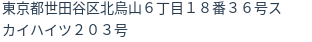住所（登記所在地）