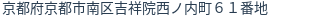 住所（登記所在地）