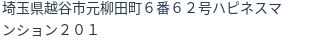 住所（登記所在地）