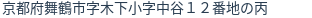 住所(登記所在地)