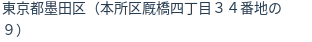 住所（登記所在地）