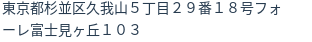 住所(登記所在地)