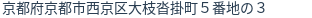 住所（登記所在地）