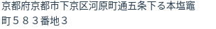 住所（登記所在地）