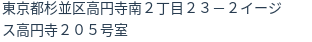 住所(登記所在地)