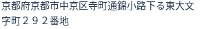 住所（登記所在地）