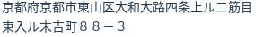 住所（登記所在地）