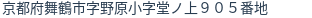 住所(登記所在地)