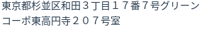住所(登記所在地)