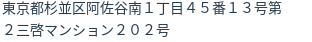住所（登記所在地）