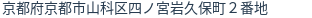 住所（登記所在地）