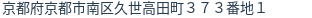 住所（登記所在地）