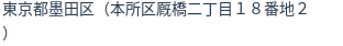 住所（登記所在地）