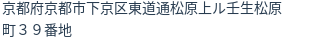 住所(登記所在地)