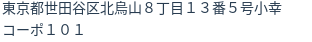 住所（登記所在地）