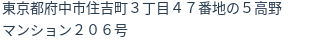 住所（登記所在地）