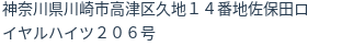 住所（登記所在地）
