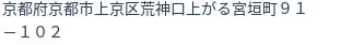 住所（登記所在地）