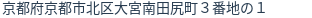住所(登記所在地)