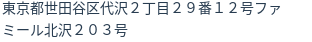 住所（登記所在地）