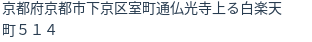 住所(登記所在地)
