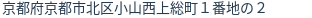 住所(登記所在地)