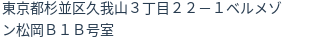 住所（登記所在地）