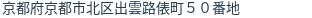 住所（登記所在地）